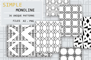 Monoline Geometric Patterns