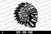 Native American warriors, a Person Illustration by Vectorhight (Thumbnail 2 of 3)