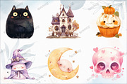 Kawaii Blush Halloween Stickers, an Illustration by designcity5 (Thumbnail 3 of 5)