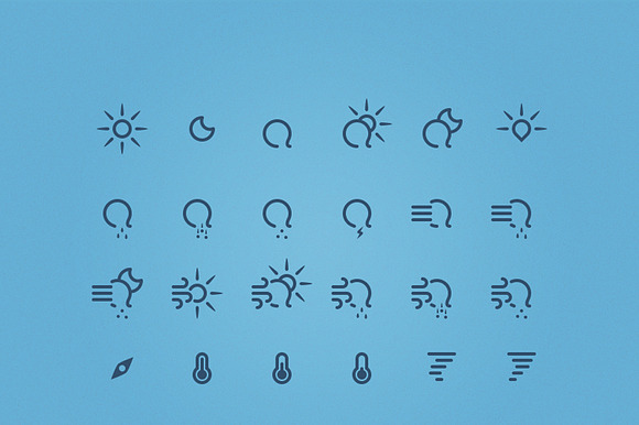 175 Weather Icons Just Rain