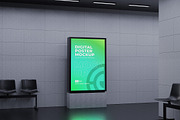 Digital Poster Mockup, an Advertising Mockup by Artlogs (Thumbnail 3 of 4)