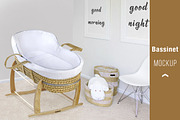 Wicker Baby Bassinet Mock Up, a Product Mockup by Mockup Up! (Thumbnail 2 of 2)