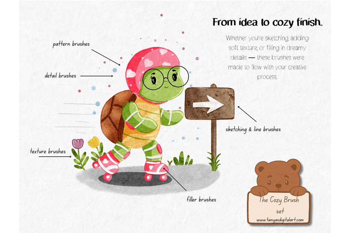 The Cozy Brush set, a Brush Add-On by Tanya’s Digital Art (Photo 2 of 10)