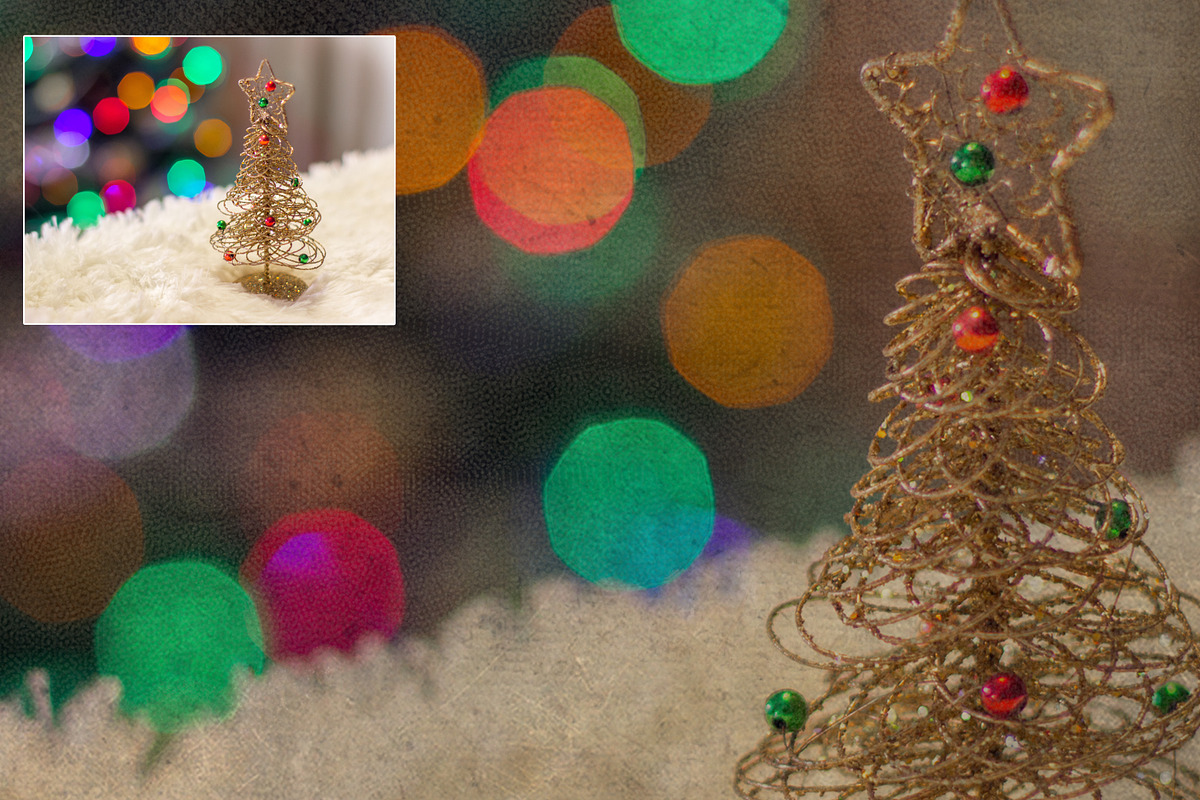 Retro Christmas EFFECTS & BRUSHES PS, a Layer Style Add-On by Alexiva (Photo 12 of 14)
