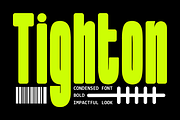 Tighton Condensed  Font, a Font by PutraCetol Studio (Thumbnail 1 of 5)