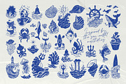 Ocean | Logo & Illustration Kit P2, a Branding & Logo Template by KetteCreate (Thumbnail 9 of 22)