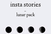 insta highlight icons, lunar pack, an Icon by Elise Hunter Design (Thumbnail 1 of 18)