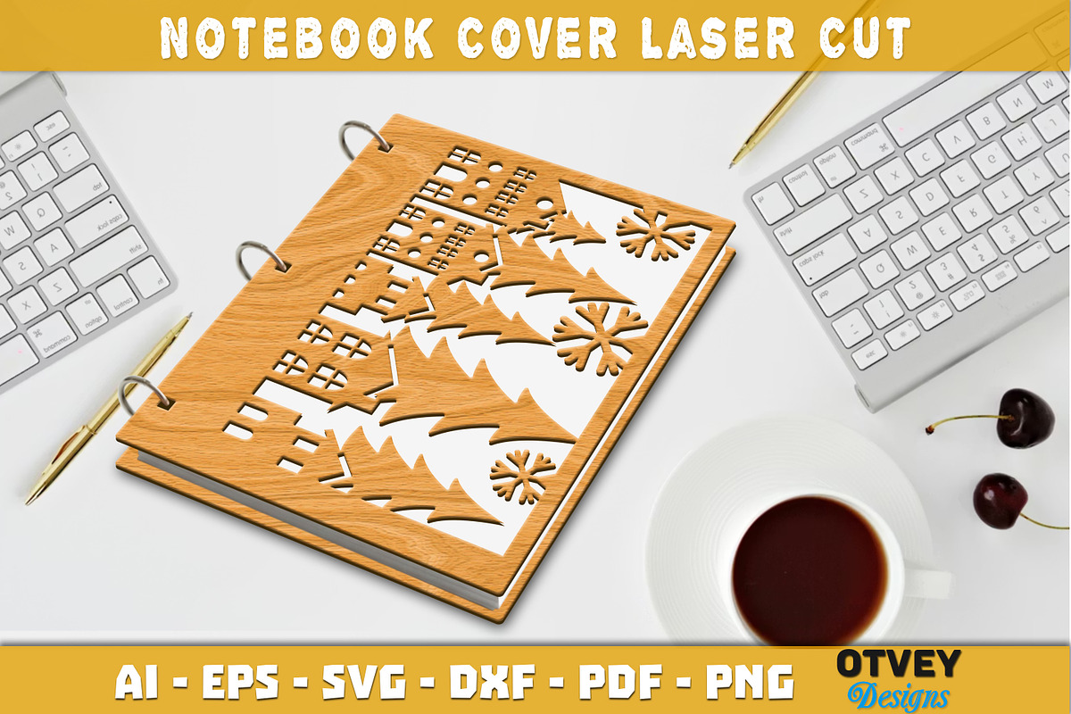 Merry Christmas Notebook Cover, a Decorative Illustration by OTVEY DESIGN (Photo 4 of 13)