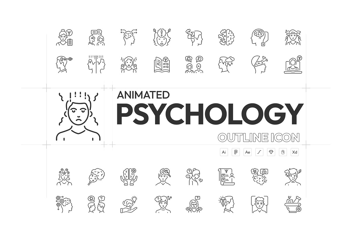 Animated Psychologist Icons, an Outline Icon by Prosymbols (Photo 1 of 6)