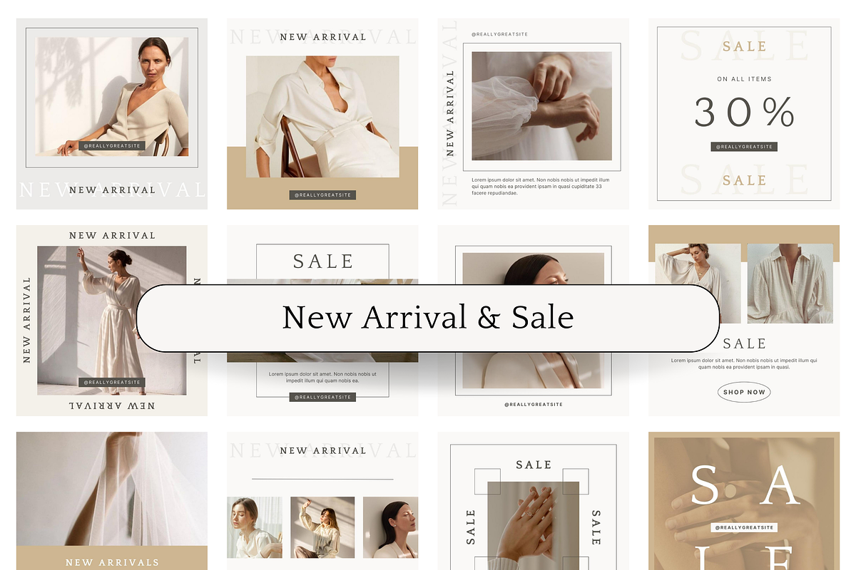 Minimalist Instagram Canva Templates, a Social Media Template by Saga Design Studio (Photo 4 of 8)