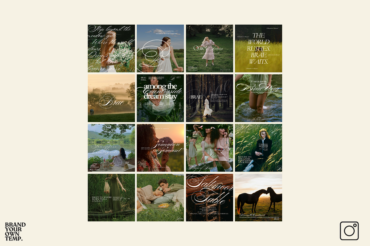 Romantic Instagram Templates, a Templates & Theme by BYOTstudios (Photo 9 of 12)
