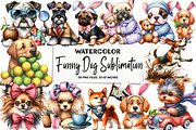 Funny Dog Sublimation Clipart, an Illustration by DreamArtGraphic (Thumbnail 1 of 5)