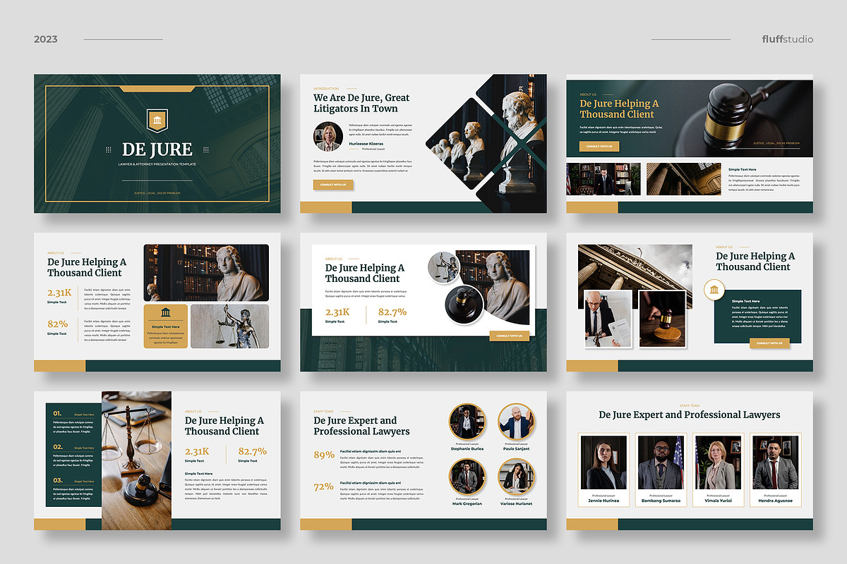 Law Firm Powerpoint Template, a Presentation Template by fluffstudio (Photo 2 of 4)