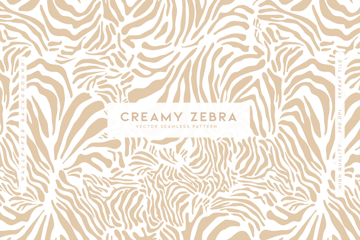 Creamy Zebra, a Wallpaper Graphic by MalyskaStudio (Photo 1 of 12)