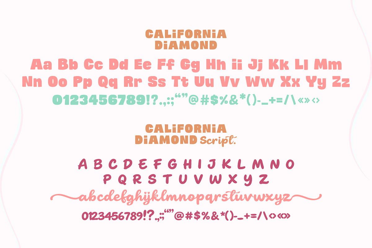 California Diamond Duo font, a Sans Serif Font by MaxArt Foundry (Photo 3 of 9)