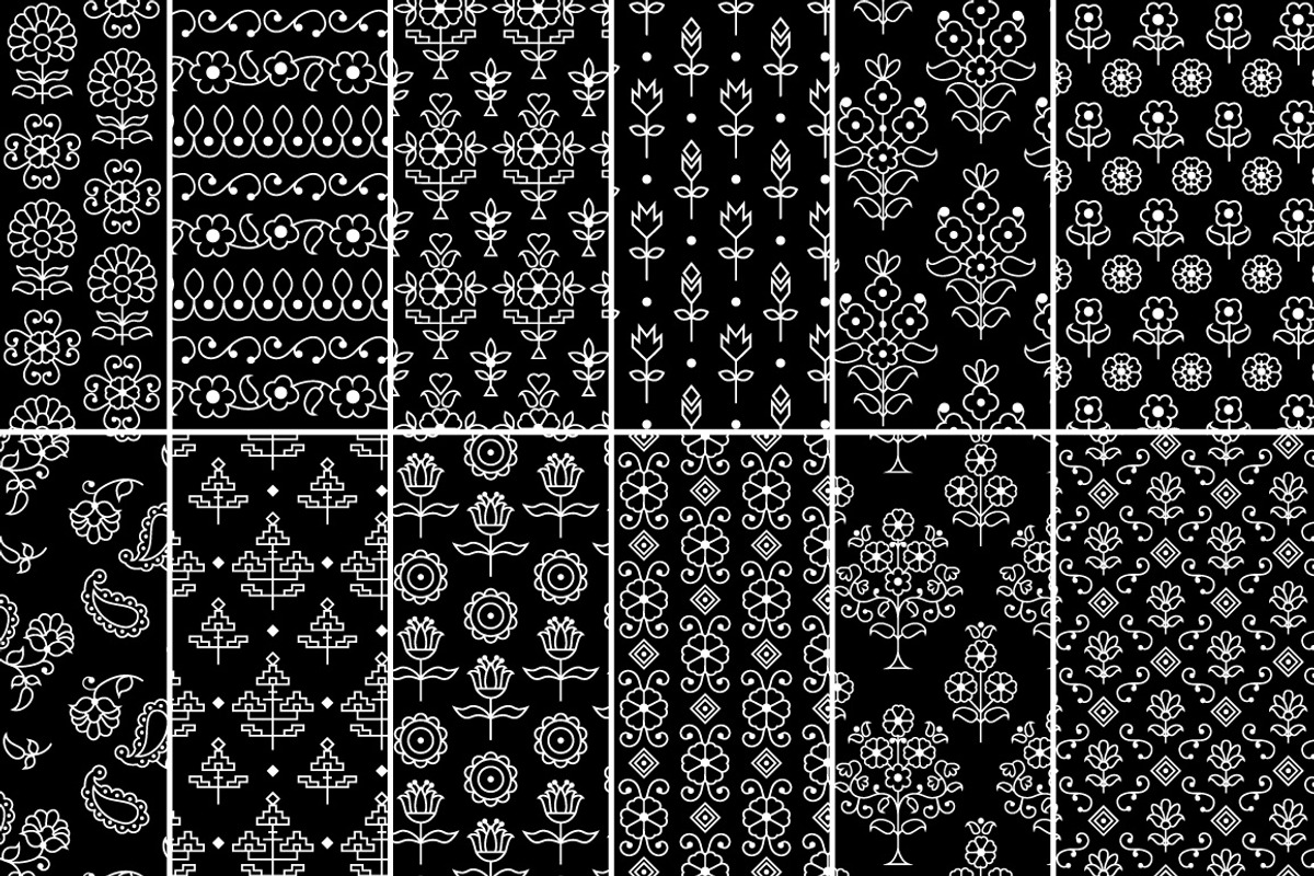 Paisley & Buti Seamless Patterns, a Pattern Graphic by Melissa Held Designs (Photo 2 of 2)