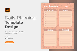 Daily Planner Sheet Design -45