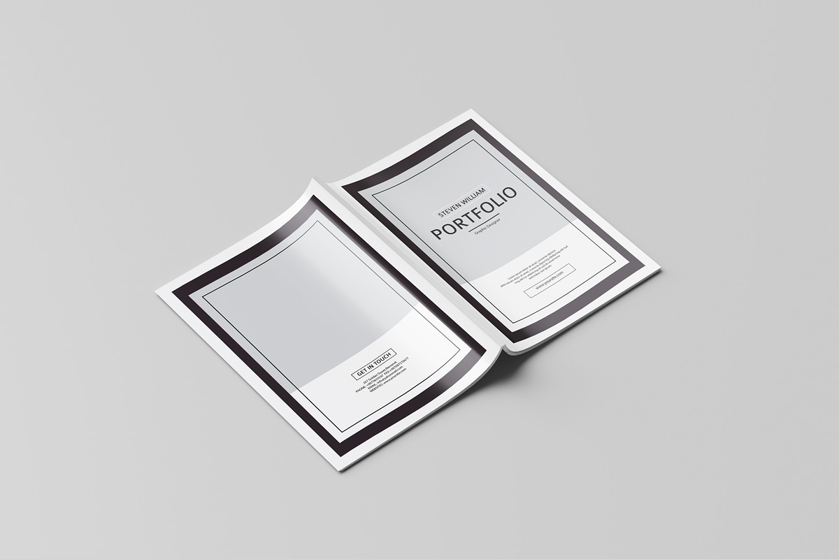 Minimal Portfolio Brochure Template, a Brochure Template by retrographix (Photo 10 of 11)