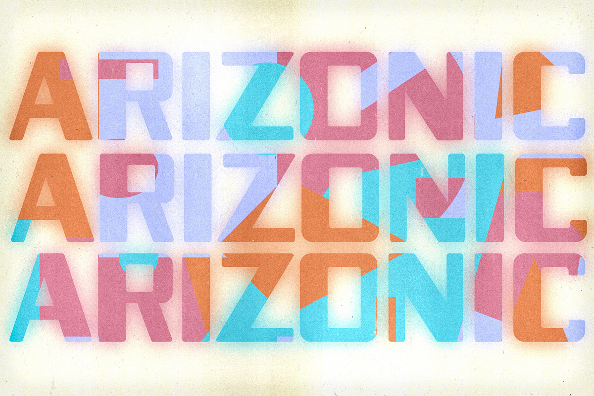 Arizonic | Vintage Futuristic Type, a Sans Serif Font by Artifact Bazaar (Photo 8 of 9)