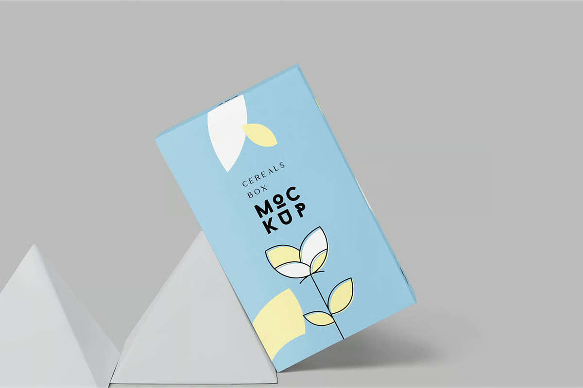 Cereals Box Mockup - Slim Size Box, a Packaging Mockup by megostudi0 (Photo 2 of 7)