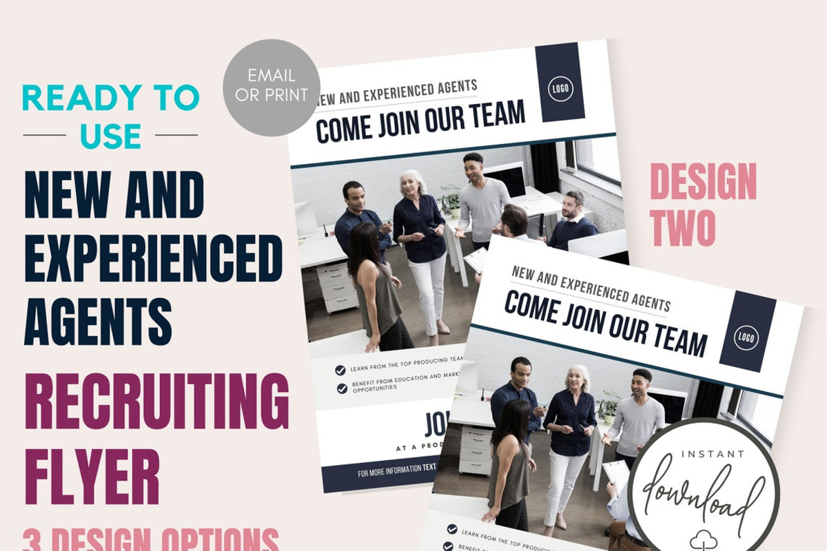 Real Estate Recruiting Flyer - CANVA, a Flyer Template by RealEstateDreams (Photo 4 of 8)