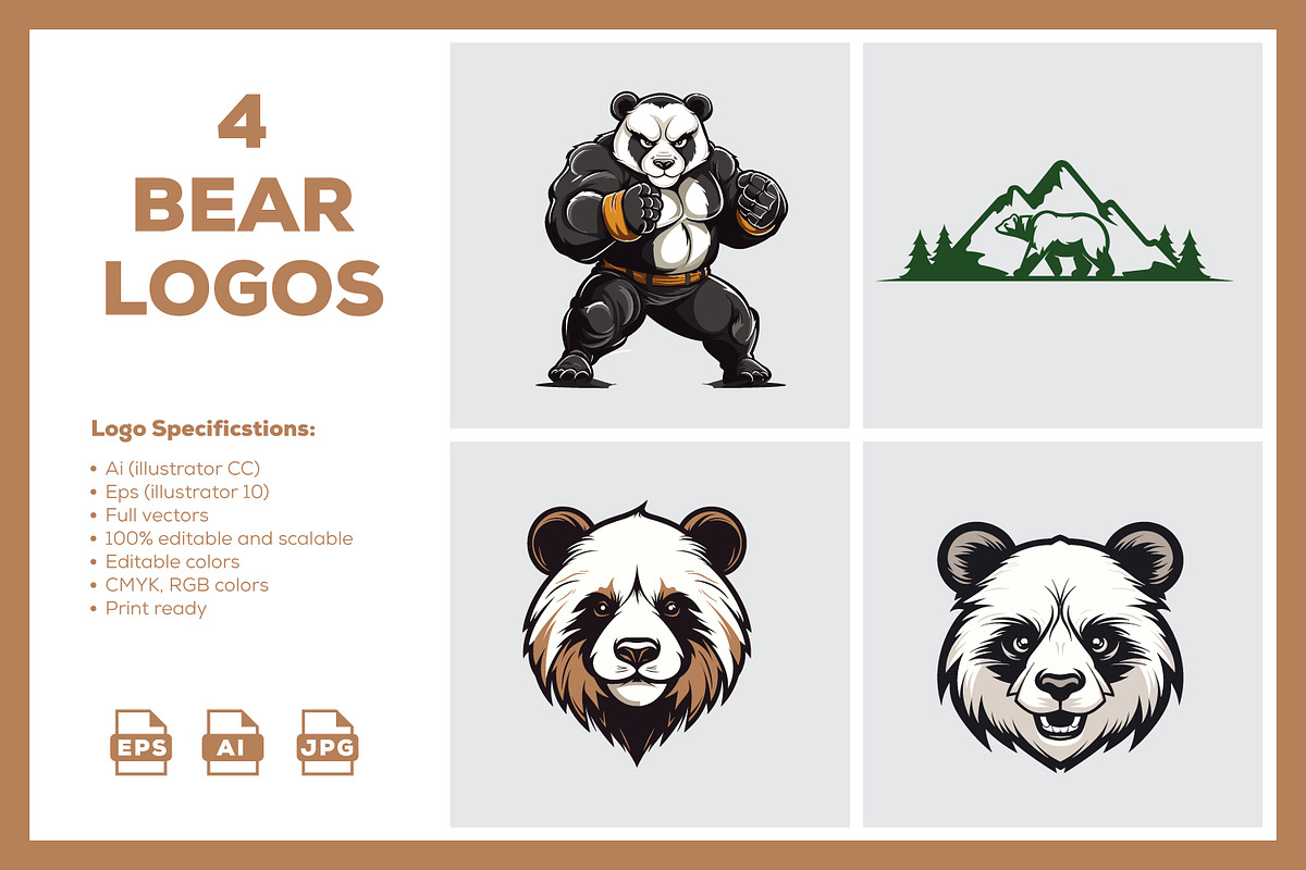Bear Logo, a Branding & Logo Template by Esrastion
