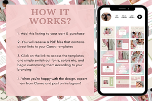 300 Pink Green Instagram Template