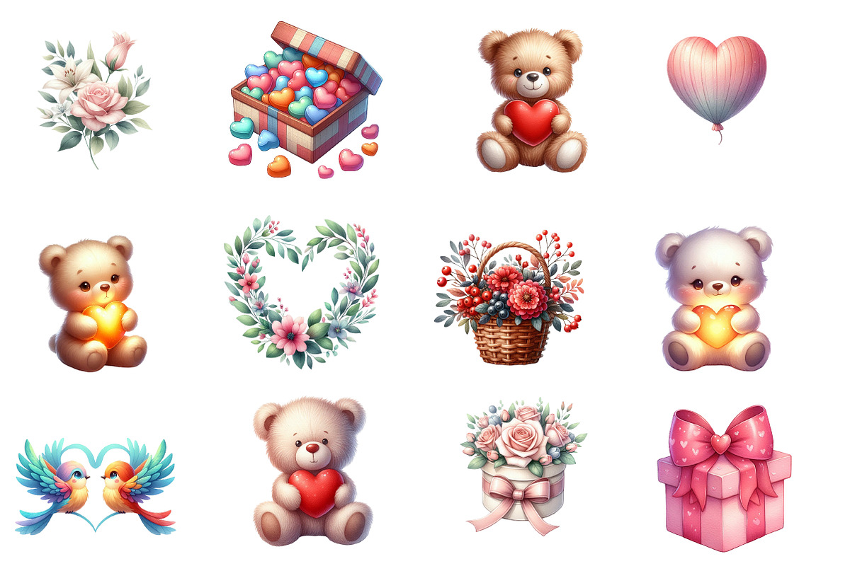 Valentine's Day Clipart, an Illustration by Designworld (Photo 2 of 5)
