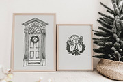 Vintage Charming Christmas Line Art, an Object Graphic by AnMark (Thumbnail 7 of 15)