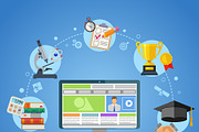 Online Education Concepts, an Education Illustration by TAlex (Thumbnail 6 of 6)