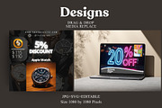 SVG JPG Promo Designs Pack of 5, a Branding & Logo Template by Crox Studio | Digital (Thumbnail 3 of 7)