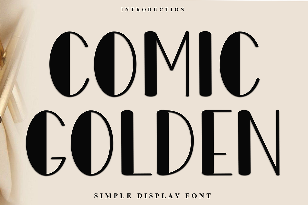 Comic Golden, a Script Font by InermediaSTUDIO (Photo 1 of 7)