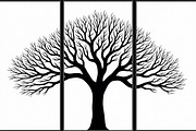 Multi-Panel Tree Silhouette Laser, an Illustration by balal (Thumbnail 9 of 9)