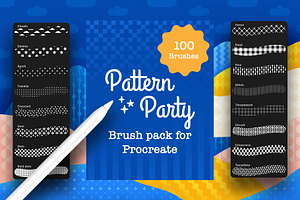 GEOMETRIC PATTERN BRUSHES PROCREATE