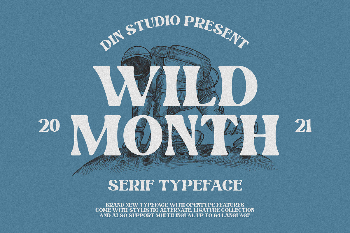 Wild Month, a Serif Font by din-studio.com (Photo 1 of 10)