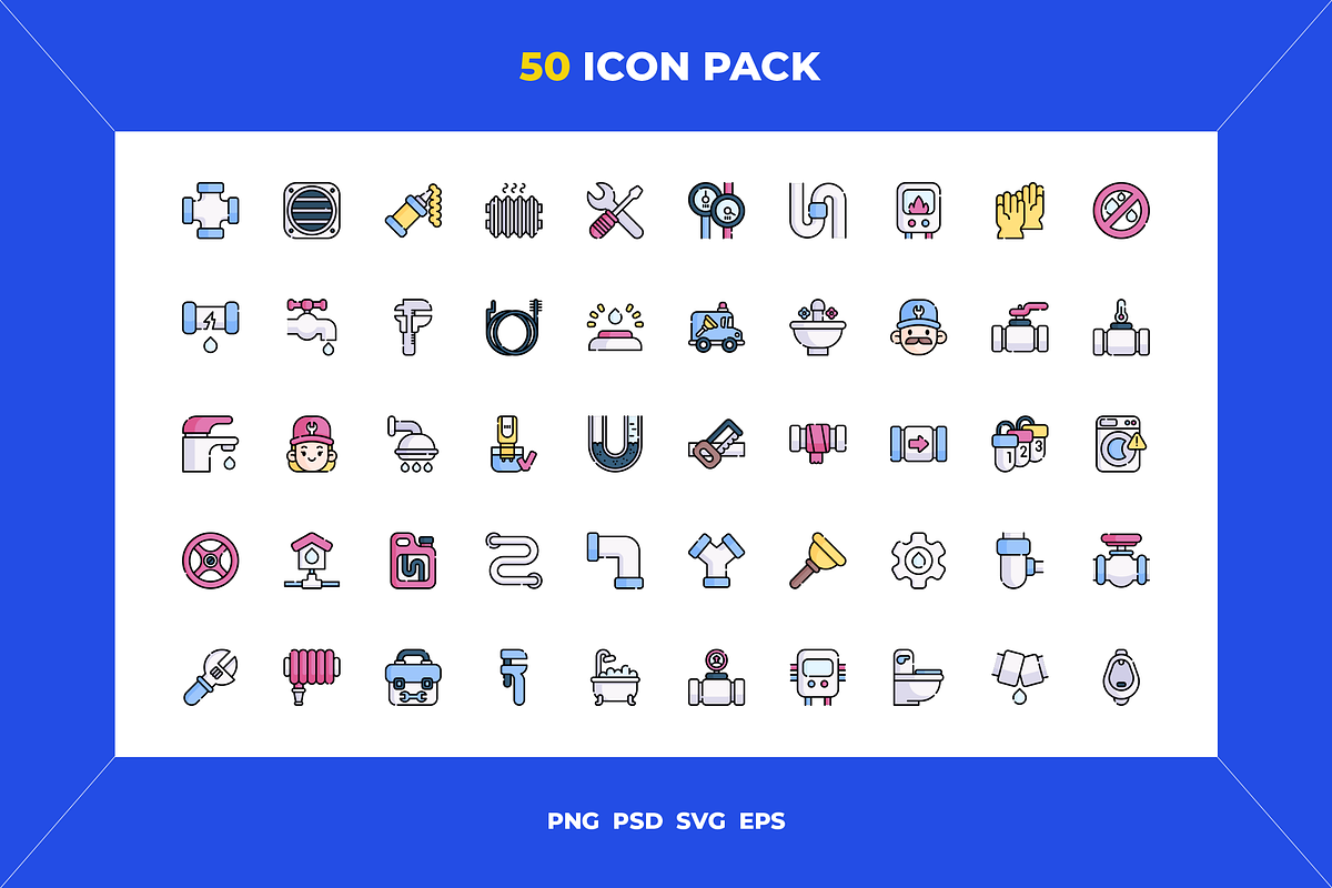50 Plumber icons, an Icon by Wencory (Photo 1 of 2)