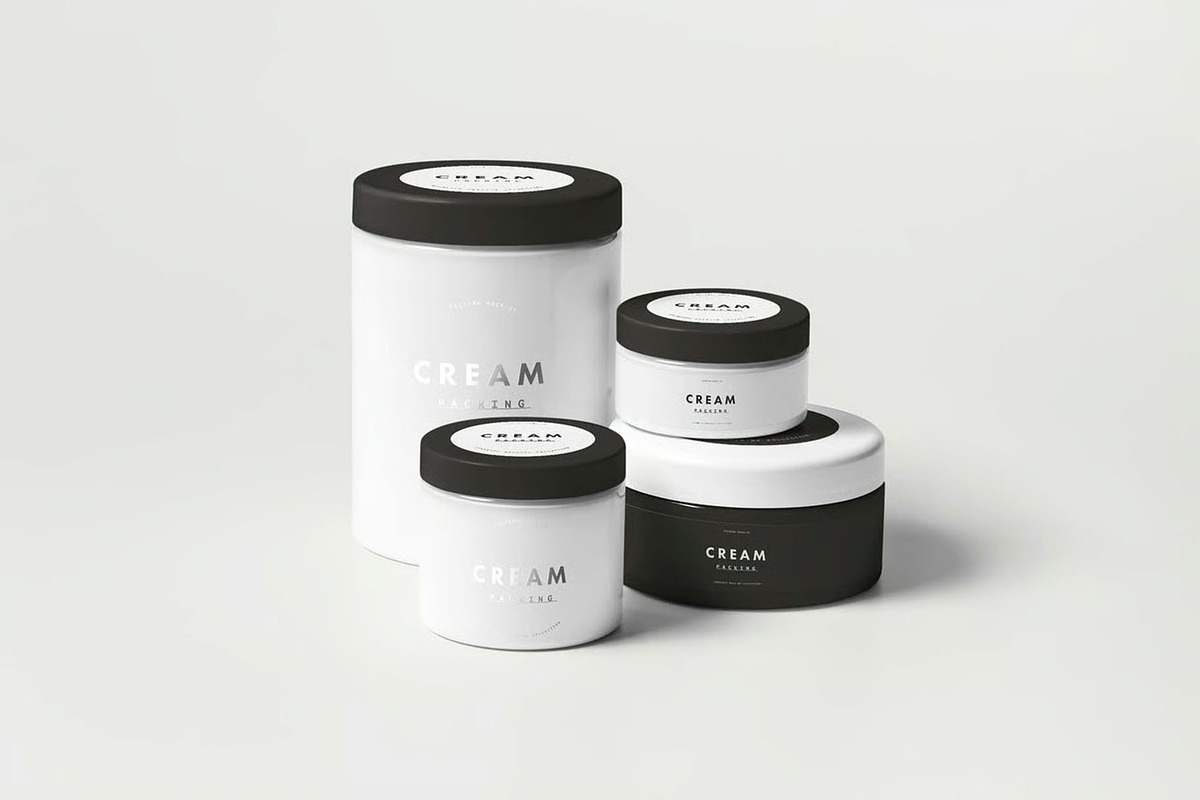 Cosmetic Jars Mock-up, a Packaging Mockup by DesignRushMarket (Photo 7 of 7)