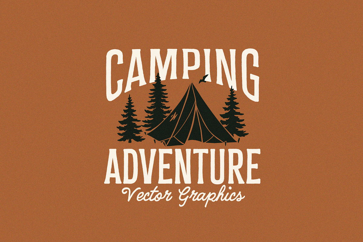 Camping Adventure Graphic Set, an Illustration by cd-design.co (Photo 4 of 7)