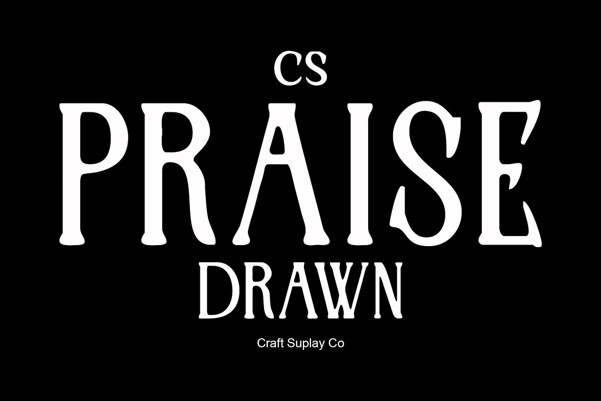 CS Praise Drawn, a Serif Font by Craft Supply Co. (Photo 1 of 8)