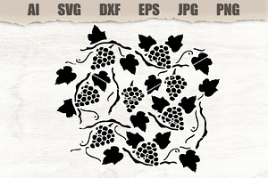 Stencil Grape