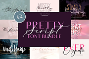 Pretty Script Font Bundle, a Script Font by theinkaffair (Thumbnail 1 of 14)