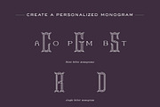 Tulipa Monogram Font, a Font by Haute Papier (Thumbnail 3 of 6)