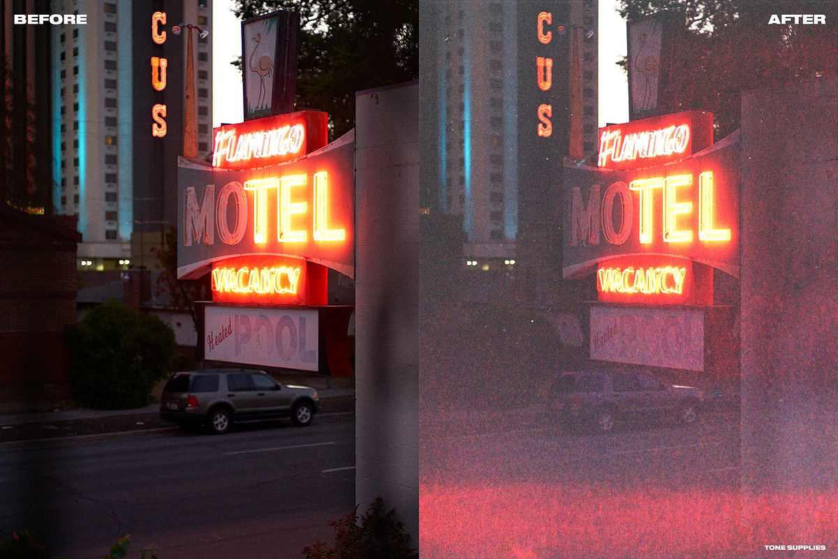 65 Retro Analog Film Leak Overlays, a Layer Style Add-On by TONE SUPPLIES (Photo 4 of 12)