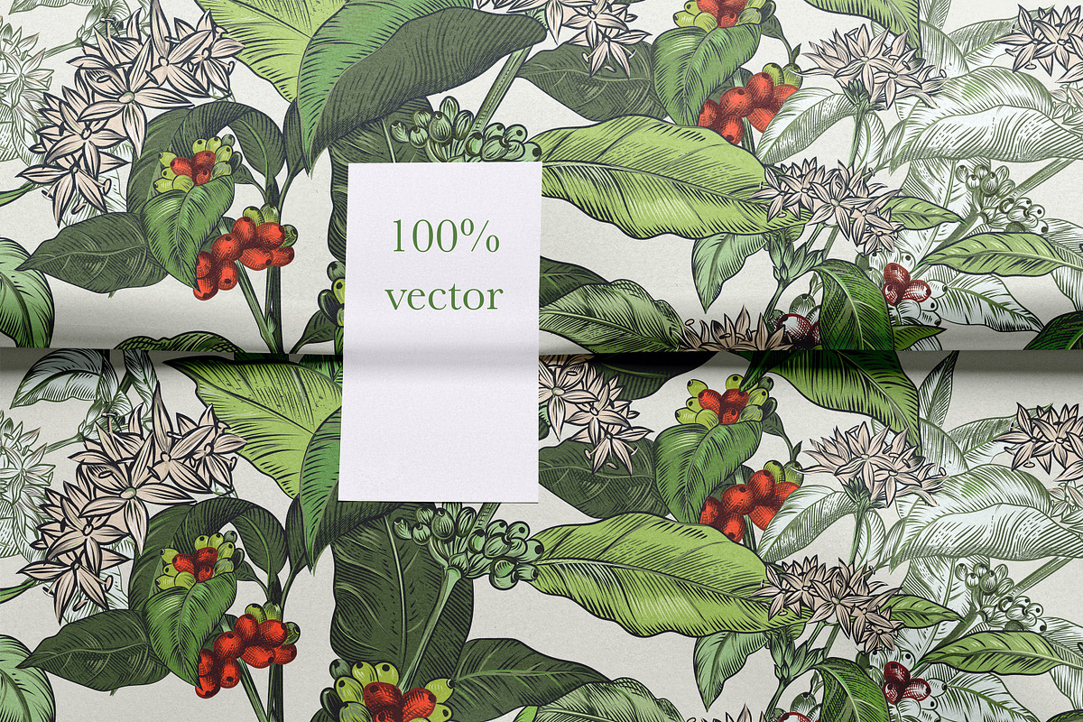 Rainforest jungle pattern parrots, a Wallpaper Graphic by FleurArt (Photo 7 of 10)