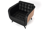 Brando armchair, a Furniture 3D Model by inDahouze (Thumbnail 3 of 10)