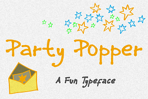 Party Popper - A Fun Typeface