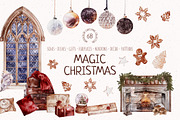 Magic Christmas Collection, a Seasonal Illustration by Yakovleva Margarita (Thumbnail 1 of 14)