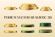 Podium Vector Realistic 3D, an Object Graphic by One Four Creativa (Thumbnail 3 of 3)