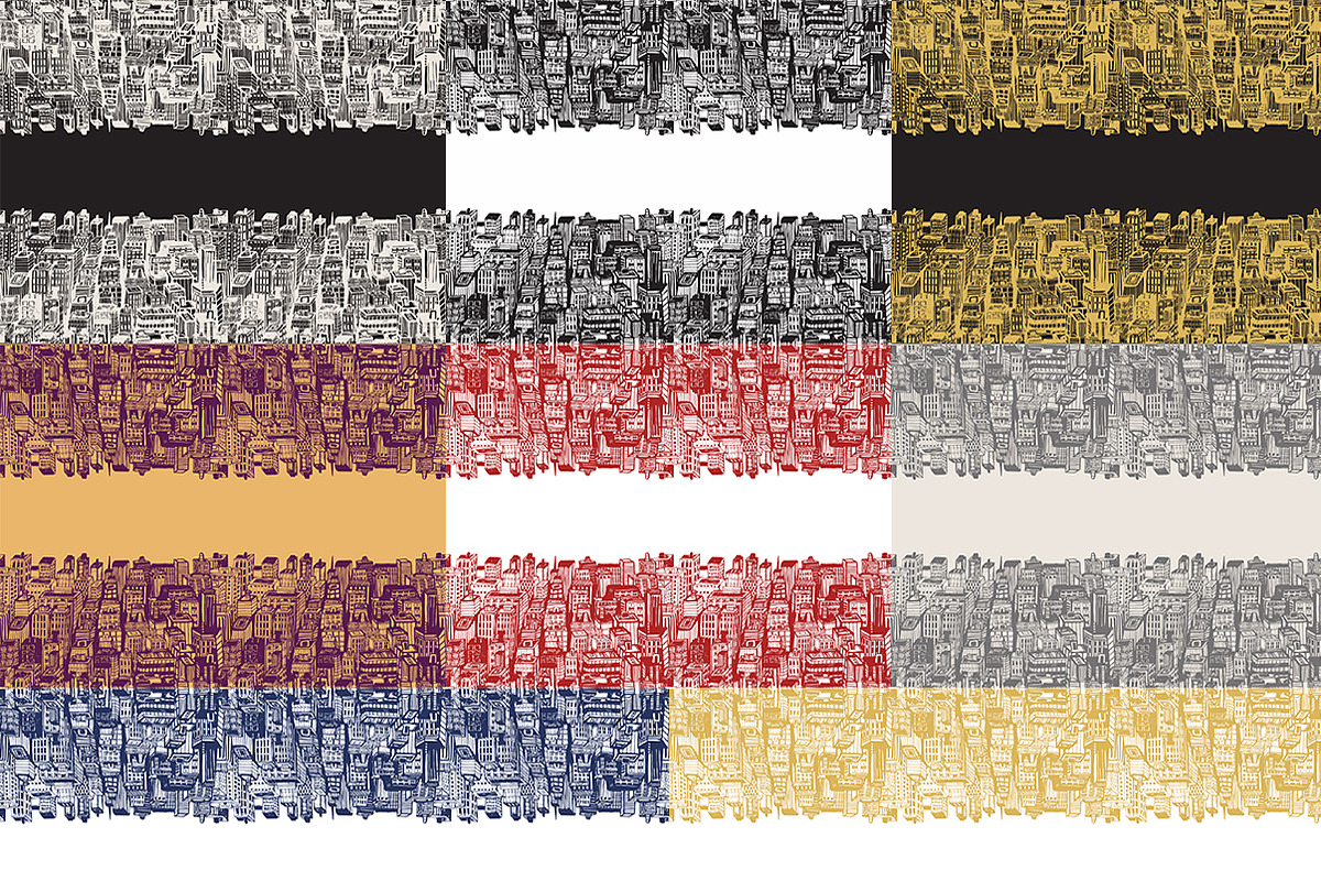 City Skyscrapers Clipart & Patterns, a Pattern Graphic by IRSYART (Photo 8 of 8)