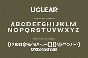 Uclear - Display Font, a Sans Serif Font by overlaytemplates (Thumbnail 4 of 5)